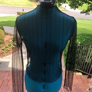 NWOT- Forever 21 sheer black top